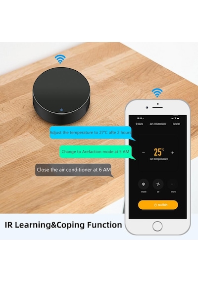 Aubess Ir Uzaktan Kumanda Ses Kontrolü Tuya Wifi Evrensel Kızılötesi Ir Uzaktan Kumanda Fit Alexa Google Ev Akıllı Ev