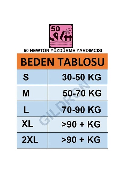 Yüzdürme Yardımcısı Can Yeleği L Beden 50 Newton Ekonomik Seçenek Kırmızı