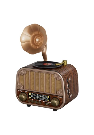 Ultratekno Md-1318bt Gramofon Tasarım Bluetooth Hoparlör + Fm/am/sw Nostaljik Radyo