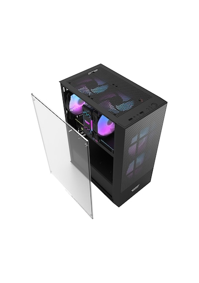 Aıgo Darkflash A290 Usb3.0 3 12cm Fan Temperlı Cam Sıyah Atx Oyuncu Kasası