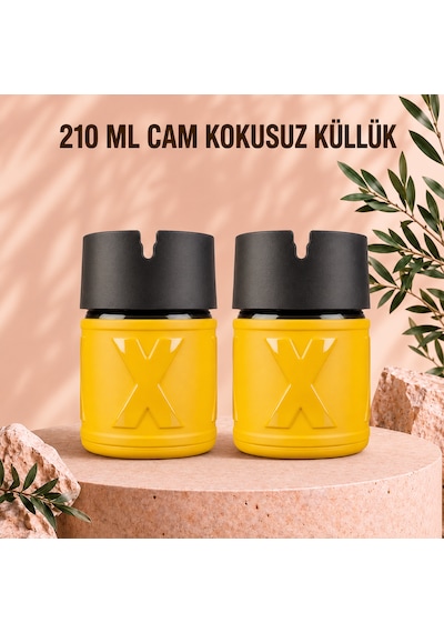 2 Adet X Cam Kokusuz Küllük Koku Hapseden Kapaklı Rüzgar Önleyici Kapaklı Araç Ve Ev Kullanımına Uygun Sarı 210 Ml