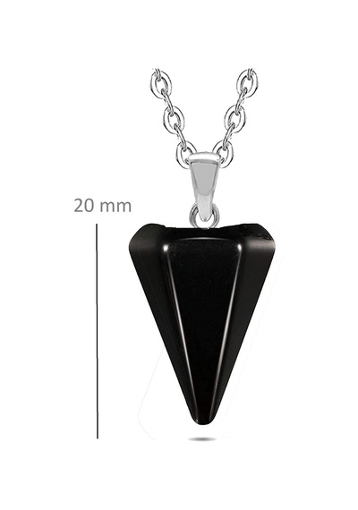 Erilsa Sertifikalı Doğal Obsidyen Taşı Doğal Taş Pandül Kolye Doğal Siya Çok Renkli