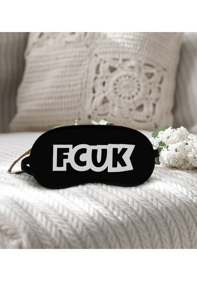 Bk Gift Fcuk Tasarımlı Uyku Göz Bandı, Arkadaşa Hediye, Doğum Günü Hediyesi, Uyku Bandı-1 Sarı