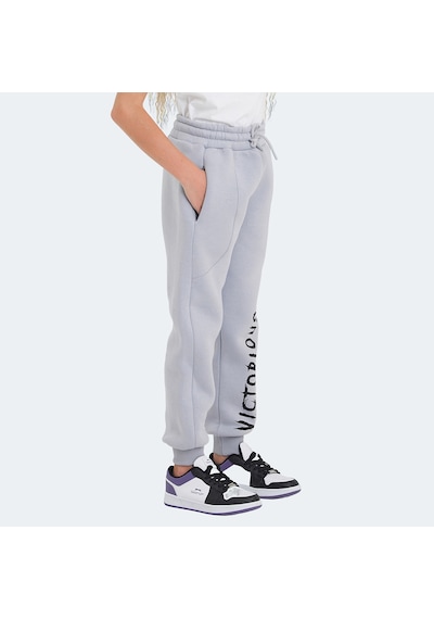 Slazenger LANEY Çocuk Cepli Taş Gri Eşofman Altı