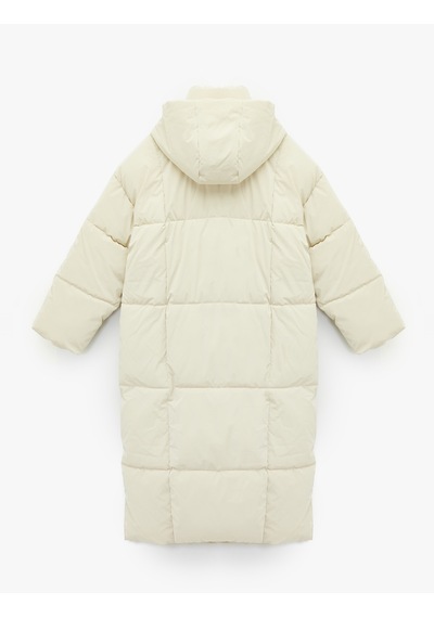 Koton Çıkarılabilir Kapüşonlu Uzun Kollu Fermuarlı Su İtici Oversize Anorak Uzun Şişme Mont Ekru 6wak00152ew Ekru Koton Çıkarılabilir Kapüşonlu Uzun Kollu Fermuarlı Su İtici Oversize Anorak Uzun Şişme Mont Ekru 6wak00152ew Ekru