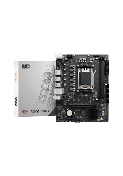 Dragos B650 D5 Am5 Ddr5 6000mhz,1x Pcıe 4.0 M.2, Sata, Usb 3.2, Hdmı, Dp, 2.5g 3x Argb Matx Anakart