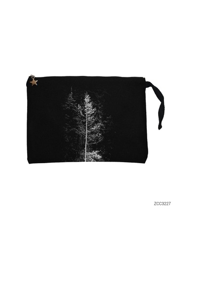Zepplin Giyim Forest Siyah Clutch Astarlı Cüzdan / El Çantası Siyah