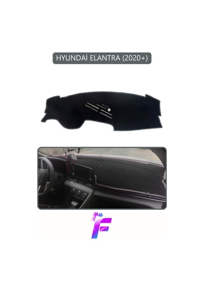 Hyundai Elantra 2020+ Uyumlu Torpido Örtüsü Yansıma Önleyici Hızlı Montaj Tam Koruma G26
