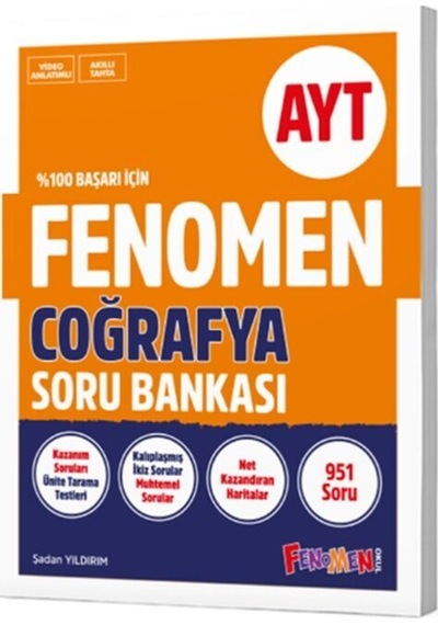Fenomen Okul Yayınları Ayt Coğrafya Soru Bankası
