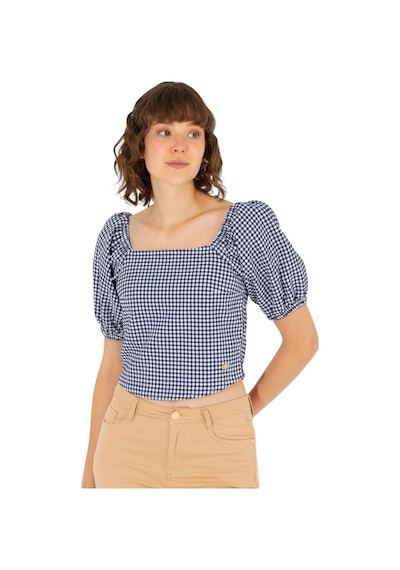 U.S. Polo Assn. Kadın Desenli Bluz 1581553 Lacıvert
