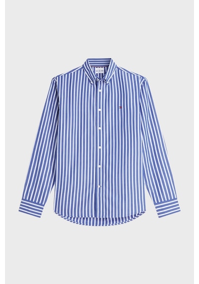 Tommy Hilfiger Çizgili Pamuklu Regular Fit Uzun Kollu Gömlek Erkek Gömlek Mw0mw43315 0a5 Mavi-beyaz Tommy Hilfiger Çizgili Pamuklu Regular Fit Uzun Kollu Gömlek Erkek Gömlek Mw0mw43315 0a5 Mavi-beyaz