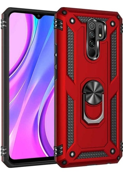 Xiaomi Redmi 9 Kılıf Zore Vega Kapak Kırmızı