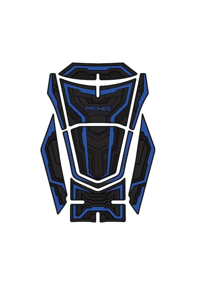 Honda Pcx 2021-2024 Kauçuk Tankpad Takımı Mavi