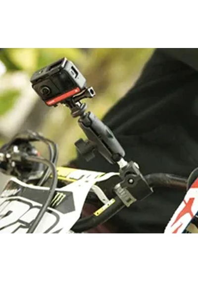 Oem Marka Pt01 Insta360 Ve Aksiyon Kameralar İçin Motosiklet Montaj Kiti Siyah