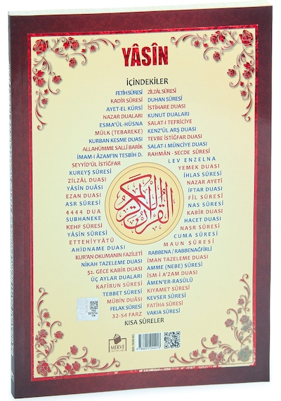 Rahle Boy Renklendirilmiş Tecvidli Yasin Kitabı Türkçe Okunuşlu Ve Mealli