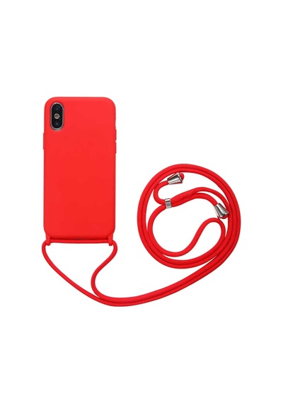 Apple Uyumlu iPhone XS 6.5 Kılıf Zore Ropi Ipli Silikon Kılıf