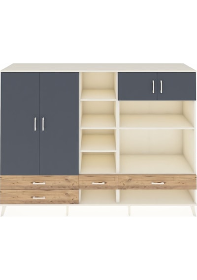 Hyperion Dolap 12 Raflı 4 Çekmeceli 4 Kapaklı 220x44x163 Aytaşı-a Aytaşı-antrasit/çam Hyperion Dolap 12 Raflı 4 Çekmeceli 4 Kapaklı 220x44x163 Aytaşı-a Aytaşı-antrasit/çam