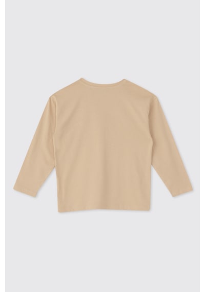 Panço Erkek Çocuk Bej Tişört Krem 2611BK05007