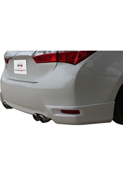 Corolla Uyumlu 11 E170 Arka Tampon Altı 2 Prç Fiber 2014 ve Sonrası