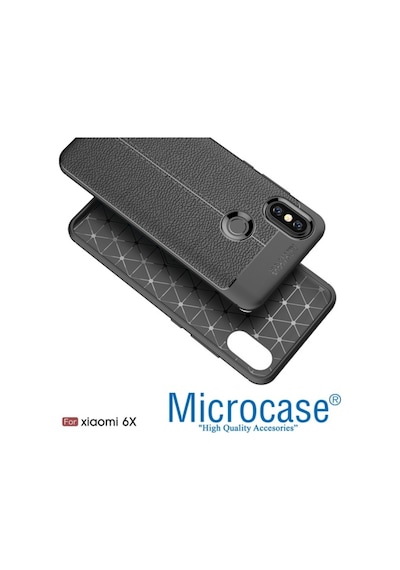 Xiaomi Mi A2-6X Leather Tpu Silikon Kilif + Tempered Glass Cam 266277350 - Seçenek / Cam Koruma-Cam Istiyorum