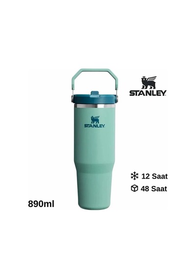 Stanley The Iceflow Flip Straw 2.0 Tumbler 0.89l Termos 10-13424-0213 Yeşil