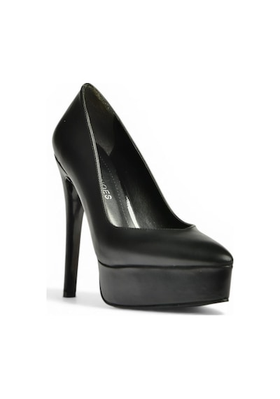 Fox Shoes Y246221609 Siyah İnce Topuklu Kadın Ayakkabı