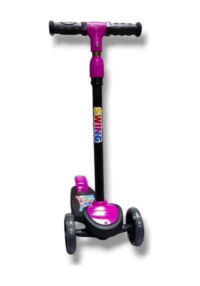 3 Tekerlekli Led Işıklı Çocuk Scooter Pembe