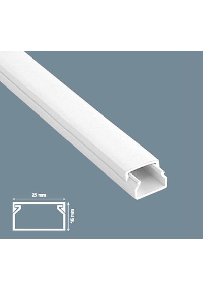 Mutlusan Kablo Kanalı 150 Metre 25X16 Mm Canalex Yapışkan Bantlı