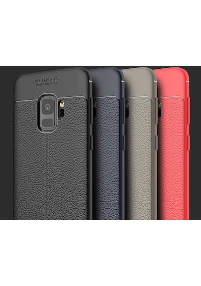 Samsung Galaxy Uyumlu S9 Kilif Deri Tarzi Niss Silikon Case 389468334