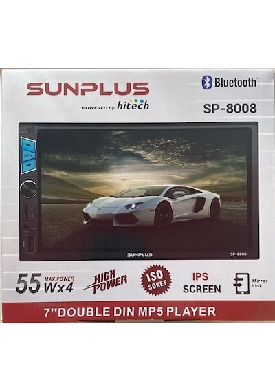 Sunplus 7'' Double Teyp Bluetooth 4x55w