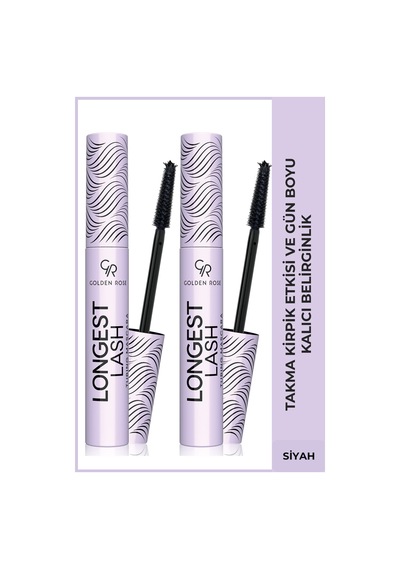 Longest Lash Tubing Mascara - Ekstra Uzunluk Ve Takma Kirpik Etkili Siyah Maskara X2 Adet Diğer