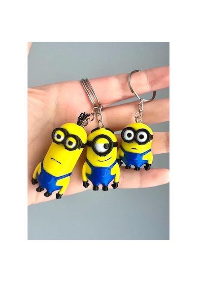 Minionlar 3d Anahtarlık Seti Mavi - Sarı