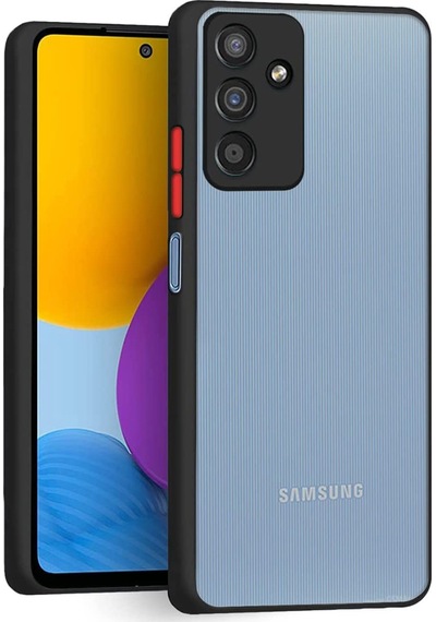 Samsung Uyumlu M23 / F23 / M13 4G London Serisi Dayanıklı Kılıf-Siyah