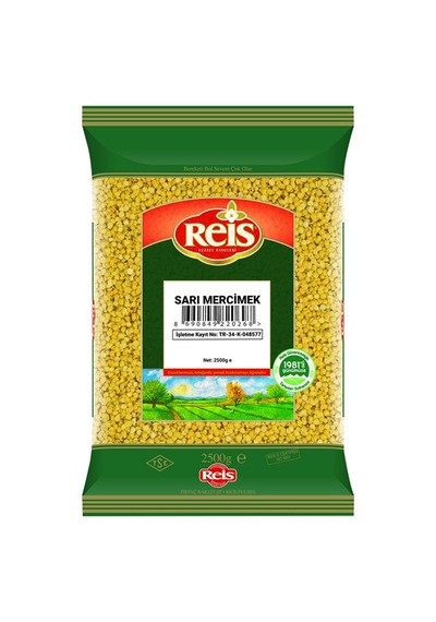 Reis Sarı Mercimek 2,5 Kg - Çabuk Pişen Kabuksuz Bakliyat