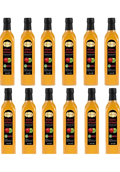 Hanzade Bitkisel Elma Sirkesi 12 x 500 ML