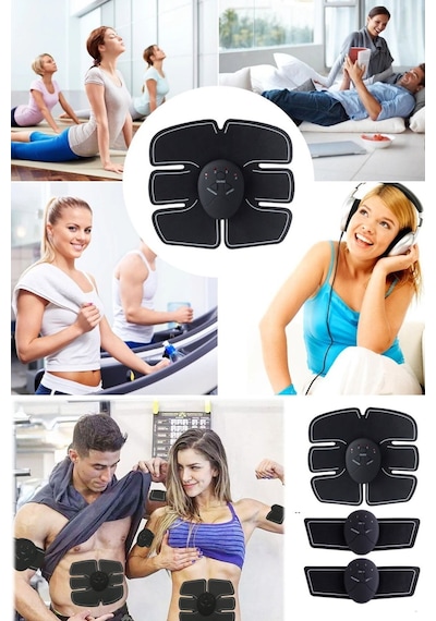 Profesyonel Pilli Karın Kol Kası Six Fit Pro Gelistirici Masaj Aleti Spor Cihazı Fitness Kondisyon Karışık