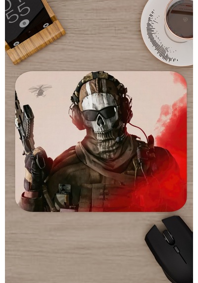 Call Of Duty Kaymaz Dikişli Kauçuk Oyuncu Mousepad V1 - 22x18 Gaming Mouse Pad Fare Altlığı