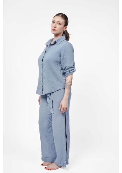 Atelier Chaputs Elya Blue Shirt Çok Renkli