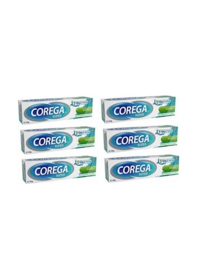 Super Protez Yapıştırıcı Naneli Krem 40gr X 6adet