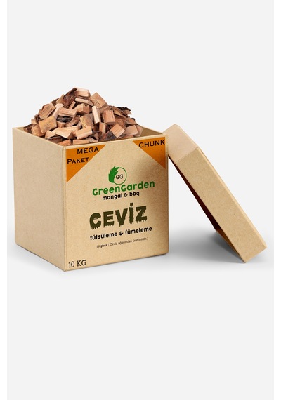 Ceviz Tütsü Aroma Odun Parçaları - Mangal Barbekü Tütsüleme -10Kg