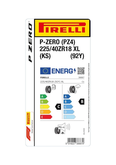 Pirelli 225/40 R18 92Y XL KS P-ZERO (PZ4) Yaz Lastiği 2024