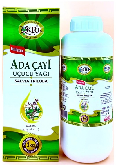 Krk Gıda Adaçayı Ada Çayı Acı Elma Uçucu Yağı 1 Kg 1 KG