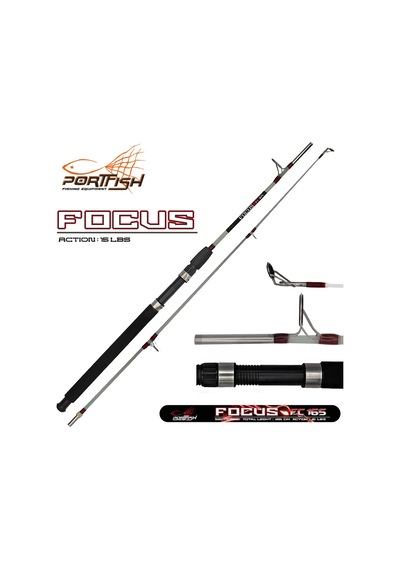 Portfish Focus 180 CM Vidalı Dolgu Tekne Kamışı 15 Lbs