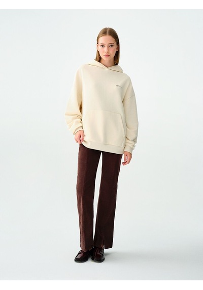 LOFT Oversize Kadın Sweatshirt Ekru