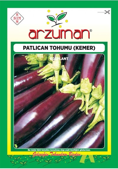 Arzuman Kemer Patlıcan Tohumu 10 GR Paket