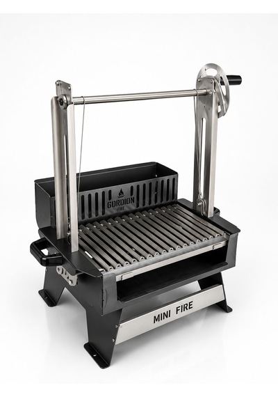 Gordion Fire Mini Fire Asado Usulü Ayarlanabilir Izgara Paslanmaz
