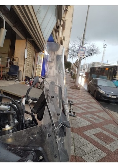 Zeus Motor 2019-2023 Yamaha Tenere 700 Uyumlu Ön Cam Zeus Şeffaf Renk
