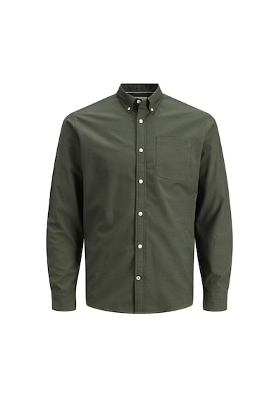 Jack & Jones Klasik Oxford Gömlek 12182486 Forest Night Koyu Yeşil