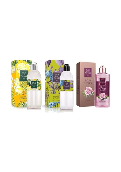 Klasik Limon Cam, Lavanta Pet 400 Ml, Gül Suyu 350 Ml
