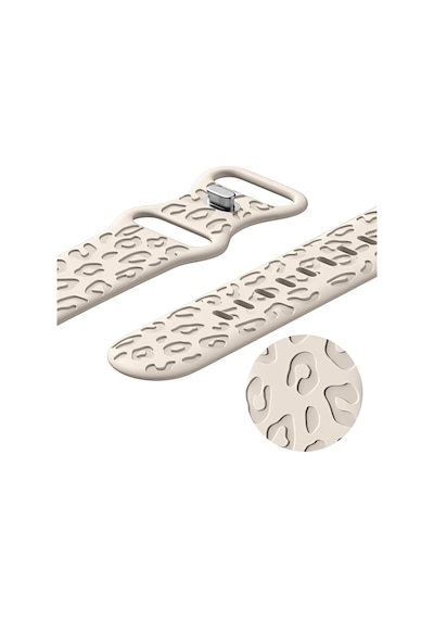 Apple İle Uyumlu Watch 11 10 42-46mm / 9 8 7 6 5 4 3 2 1 Se Ultra Uyumlu 49-45-44-42-38-40-41mm Leopar Desenli 2'li Silikon Kordon Seti Çok Renkli